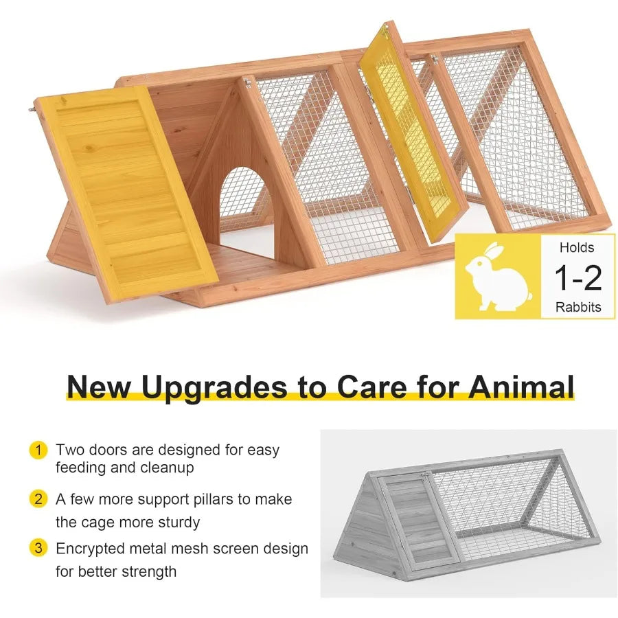 Guangdong Rabbit Hutch Chicken Coop Quail Cage Two Door