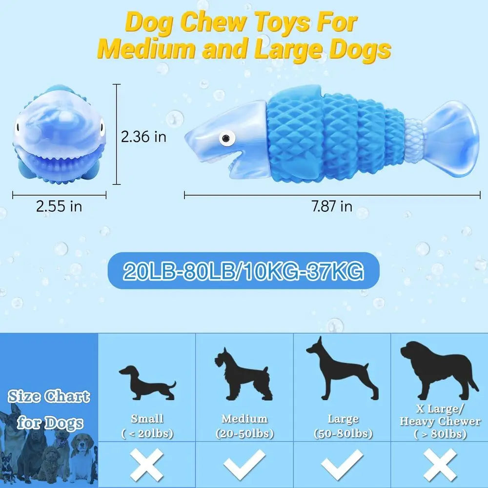 Indestructible Dog Chew Toys For Medium And Large Breeds Squeaky