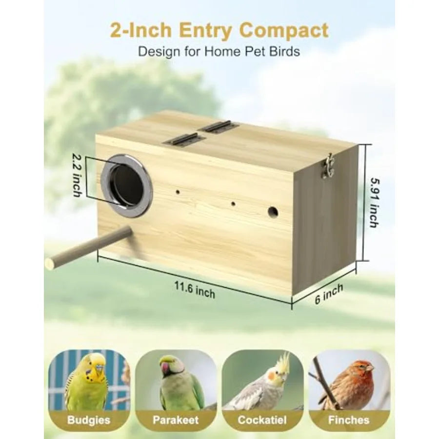 Guangdong Parakeet Nesting Box Bird House With 1080P WiFi Camera