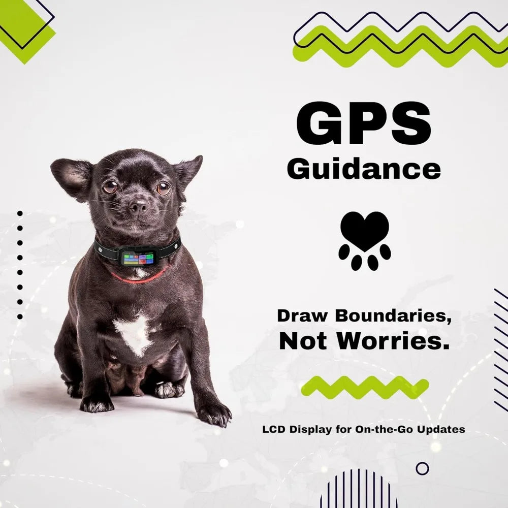The Good Pet Company Customizable GlobalPositioningSystemApp Invisible Dog Fence Collar