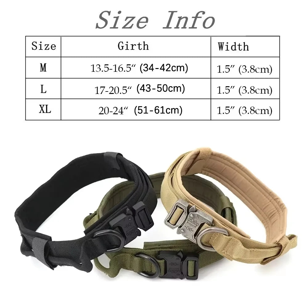 Tactical Dog Harness And Leash Set Padded Quick Release Buckle