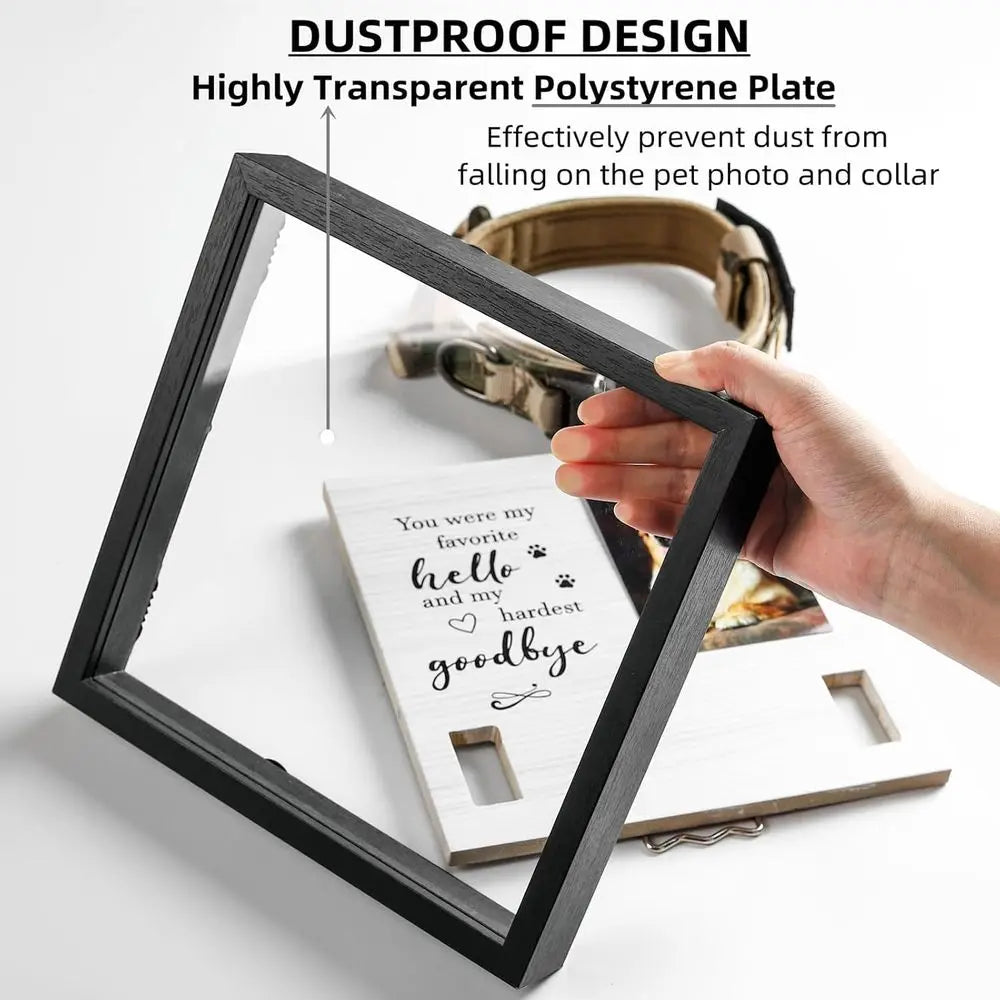 Dustpr Pet Memorial Frame For Dogs And Cats With Dust Proof Cover