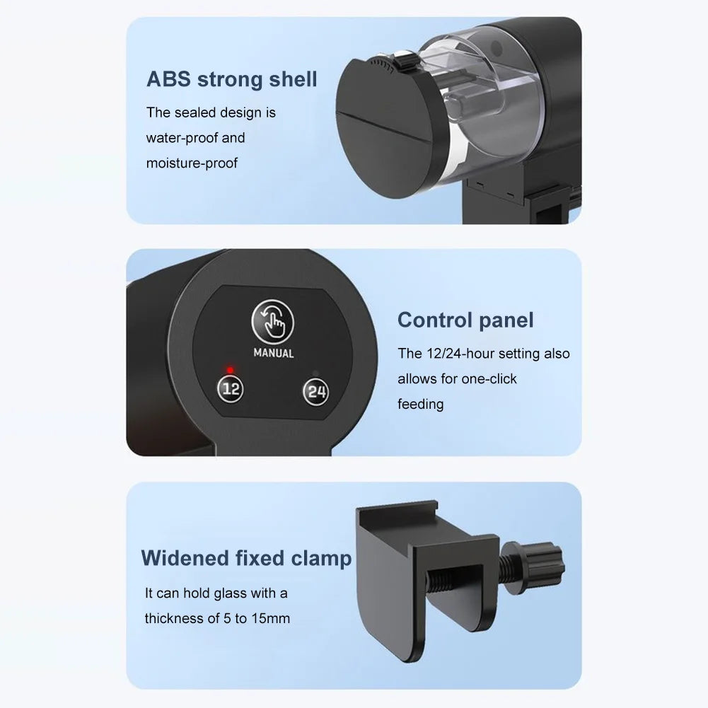 Alloet Automatic Fish Feeder Large Capacity Timer Dispenser