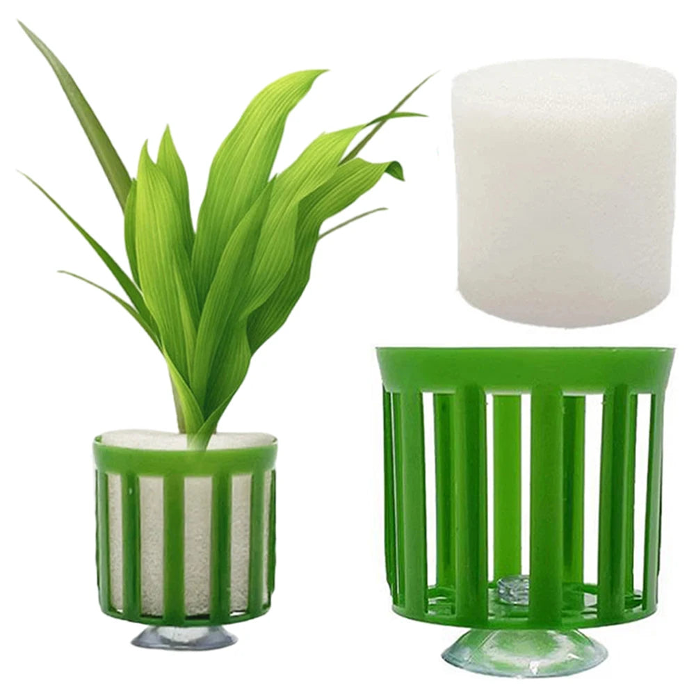 APWIKOGERH Aquarium Plant Fixing Pots Anti Floating Kit