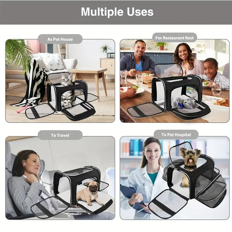 Breathable Foldable Pet Carrier Bag For Small Dogs And Cats