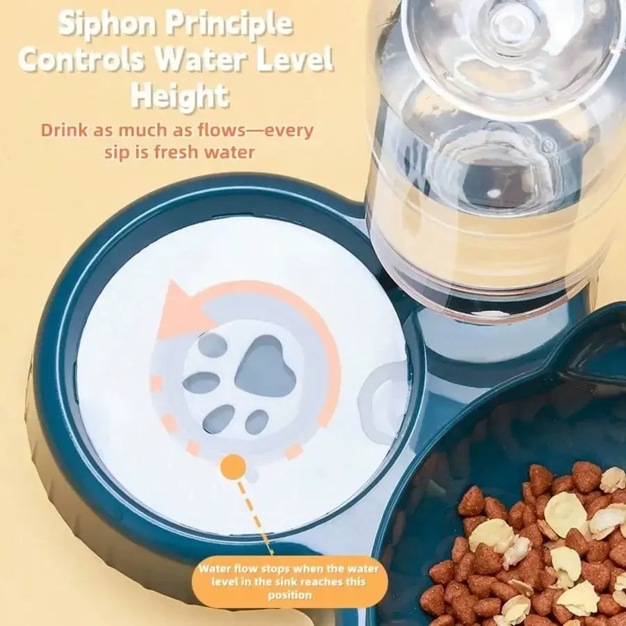 Triple Cat Bowls 3 in 1 Raised Premium Feeding Station