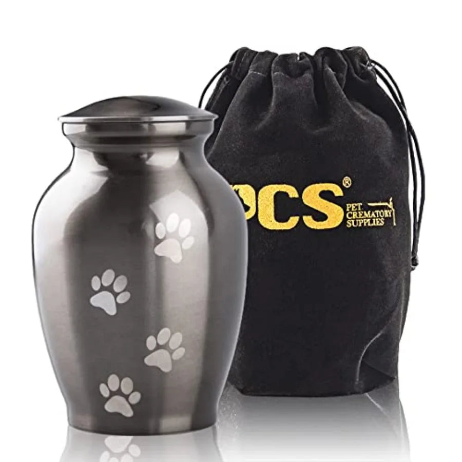 Memorial Pet Cremation Urn For Dogs And Cats Paws Engraved