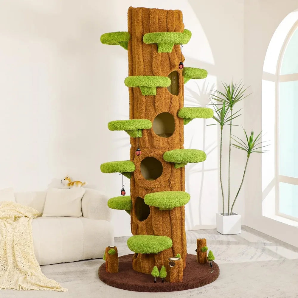 MKDK Luxury Cat Tree Indoor Multi Level Scratcher Tower