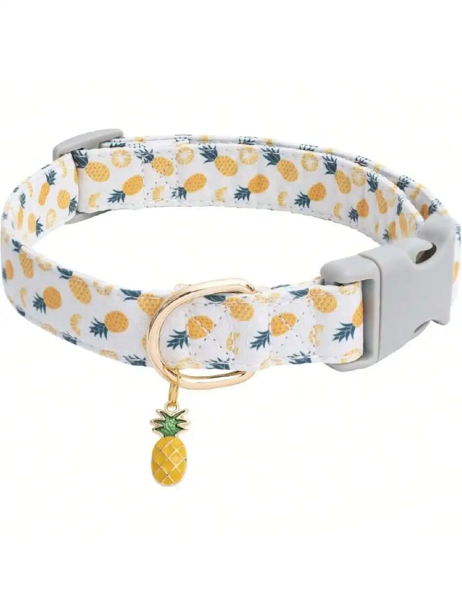 Floral Dog Collar With Flower Design For Girls Female Dogs