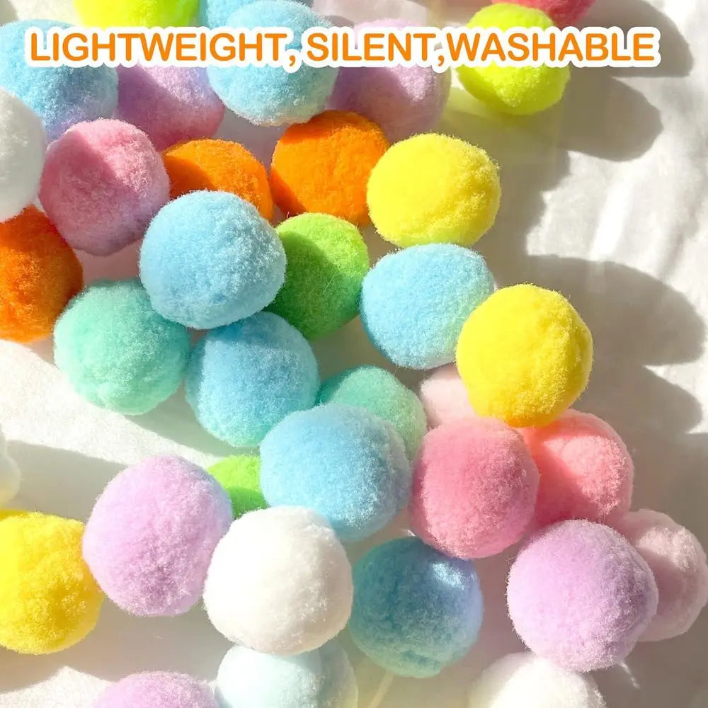 Cat Ball Launcher Toy For Interactive Play With Plush Balls