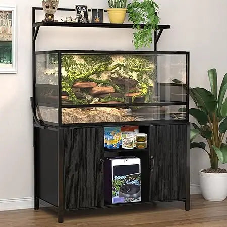 IndustrialStrength Bearded Dragon 120 Gallon Terrarium Stand With Premium Cabinet
