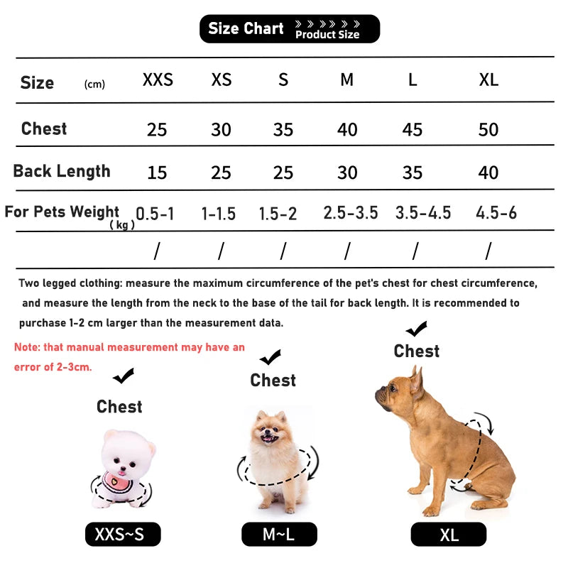 Cute Dog Winter Vest Soft Flannel Puffer Jacket For Dogs