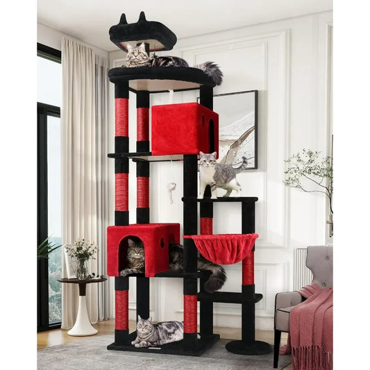 Hignconcerned Gothic Cat Tree For Indoor Cats 9 Posts