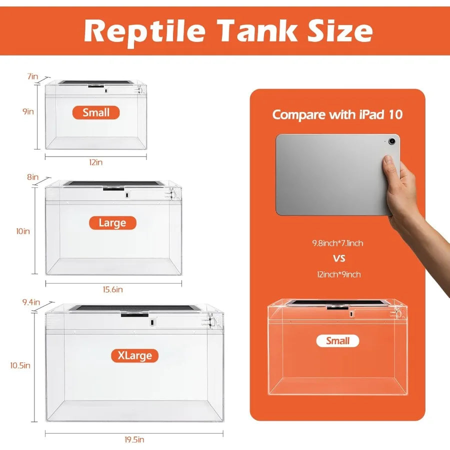 Hign-concerned Reptile Terrarium Starter Kit With Complete Accessories