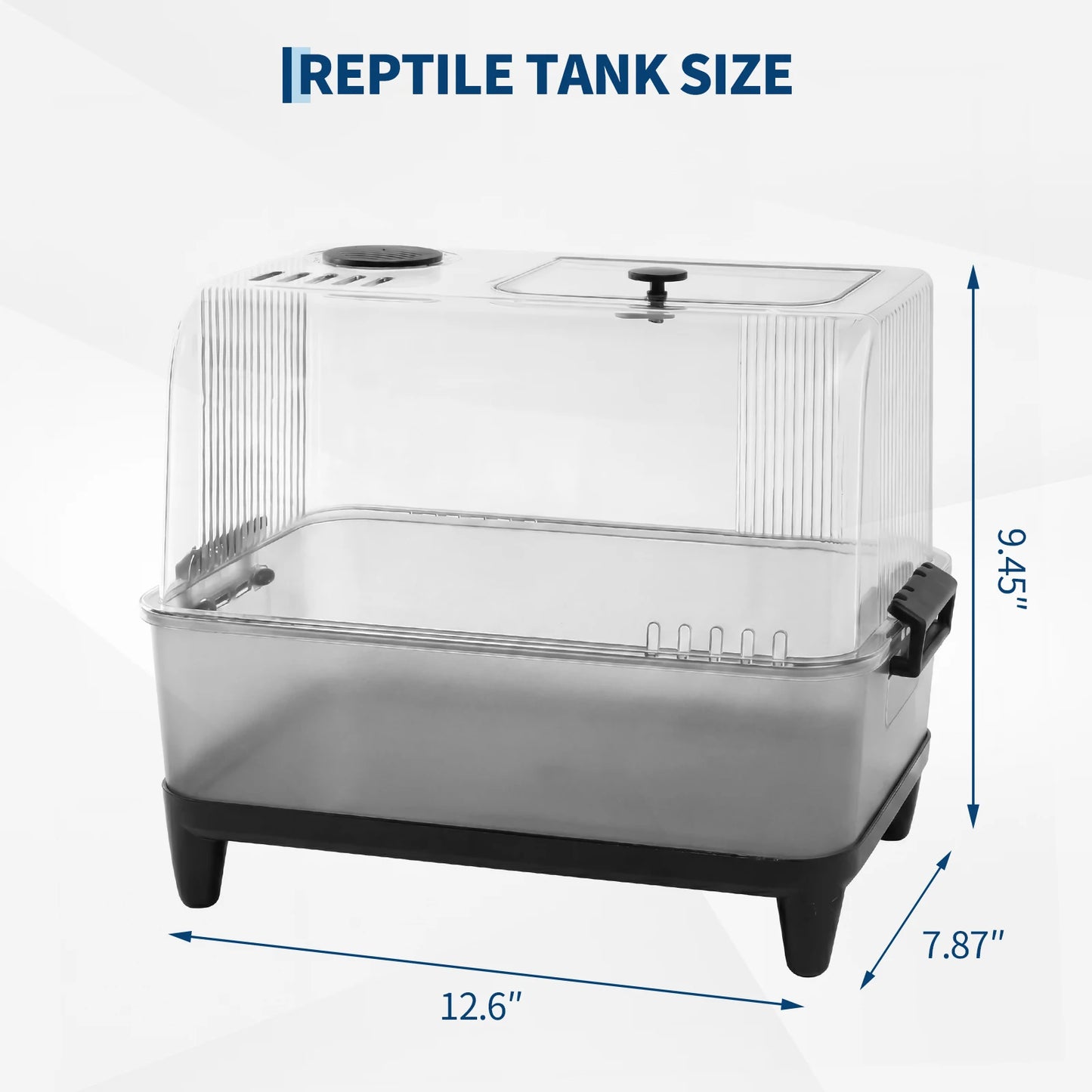 HiMISS Reptile Tank Starter Kit With Tank Base Heating Pad Hygrometer And Sand