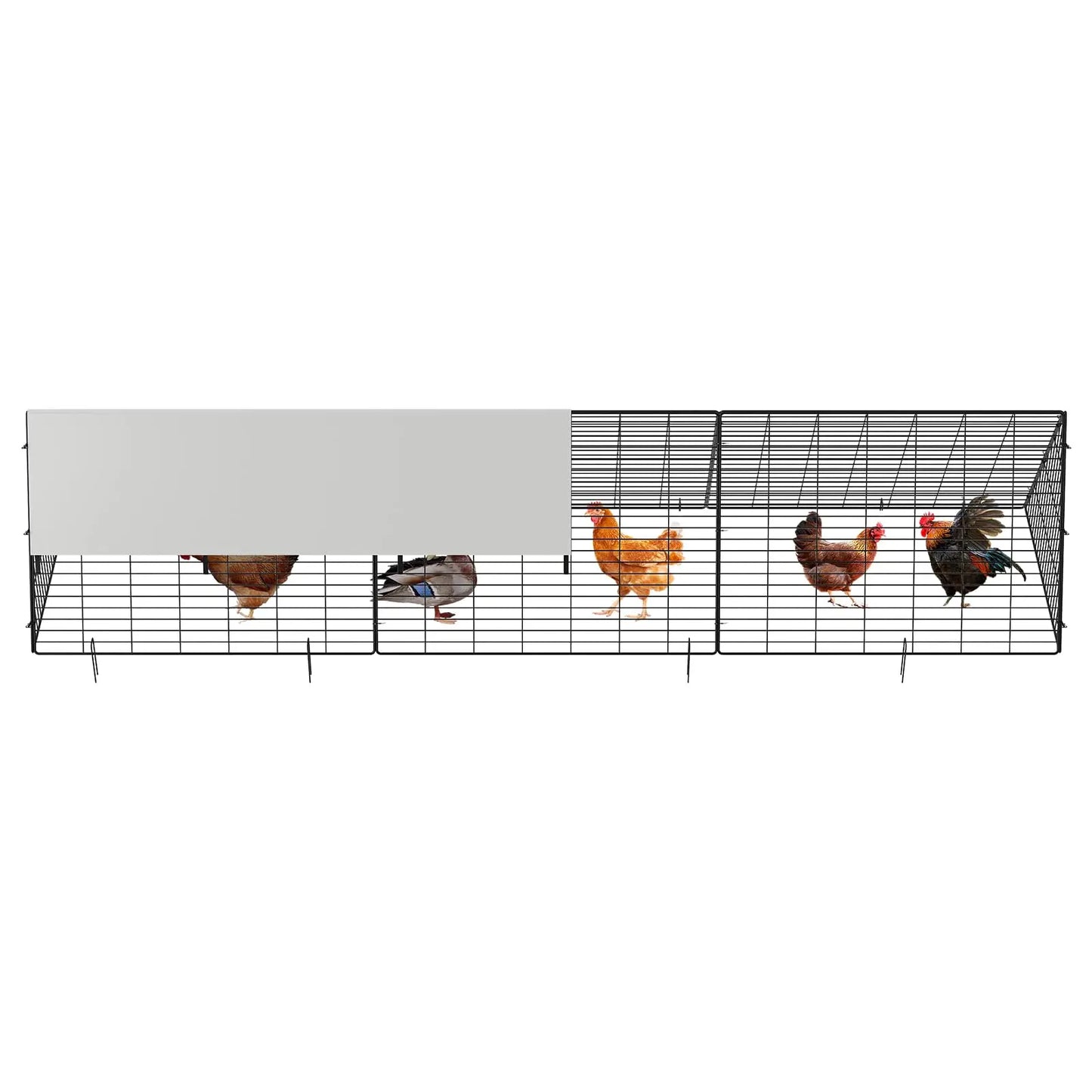 HiMISS Heavy Duty Chicken Tunnel for Outdoor Yard Poultry Cage