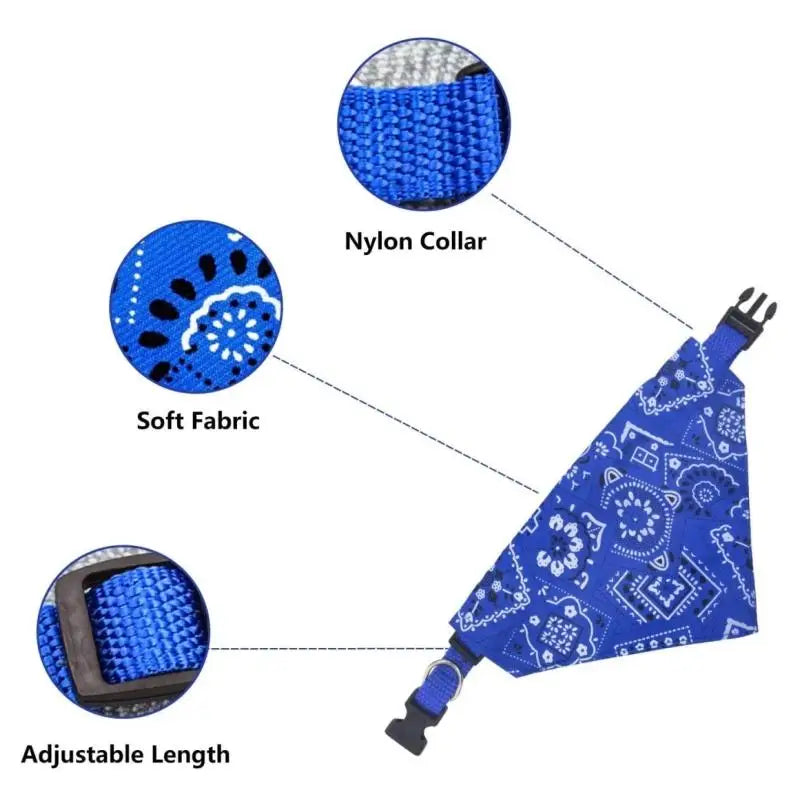 Lovely Adjustable Cat Collar Bandana Tie Scarf For Pets