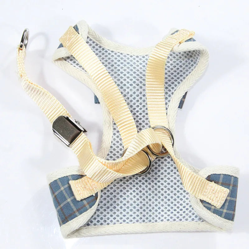 XLeiPet Gentleman Rabbit Cat Vest Harness With Bow Tie Leash