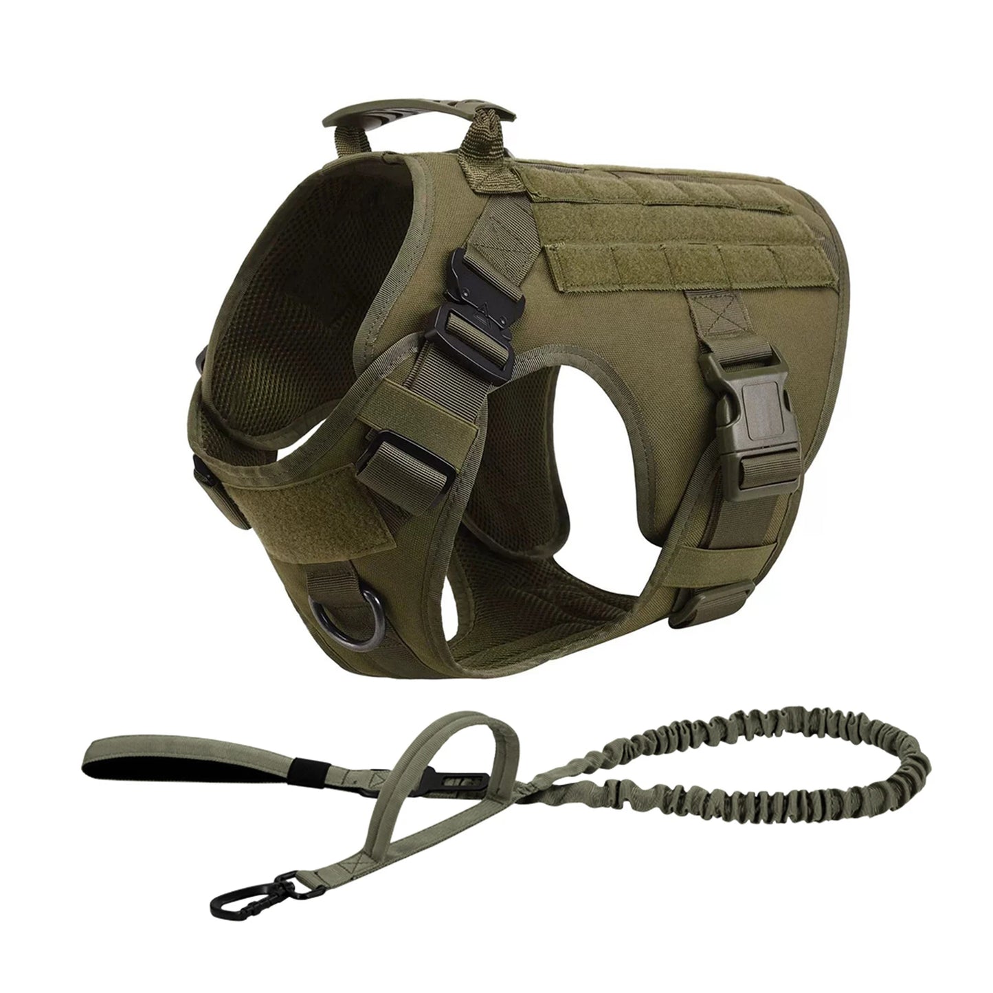 PETRAVEL CN Tactical Dog Harness Vest With Molle Pouches