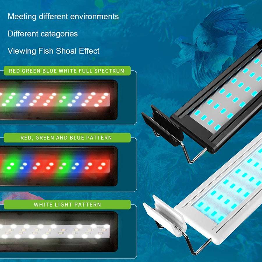 Fixure 5W LED Aquarium Light For Plants With Three Colors