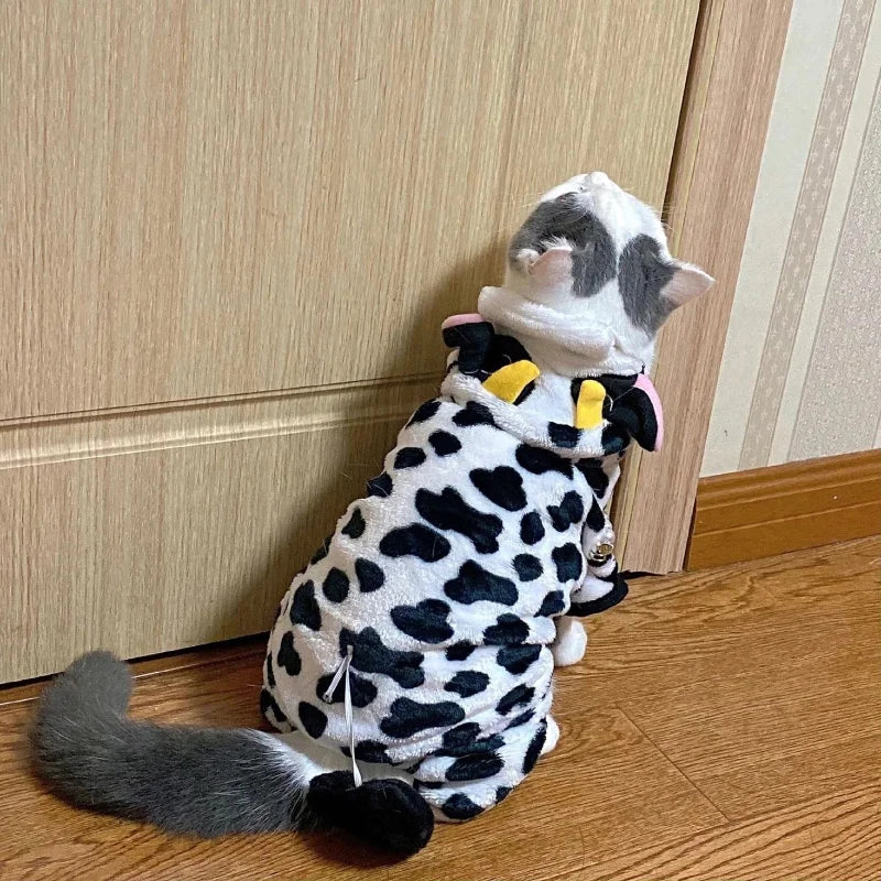 Soft Fleece Pet Jumpsuits for Small Dogs and Cats Hoodies