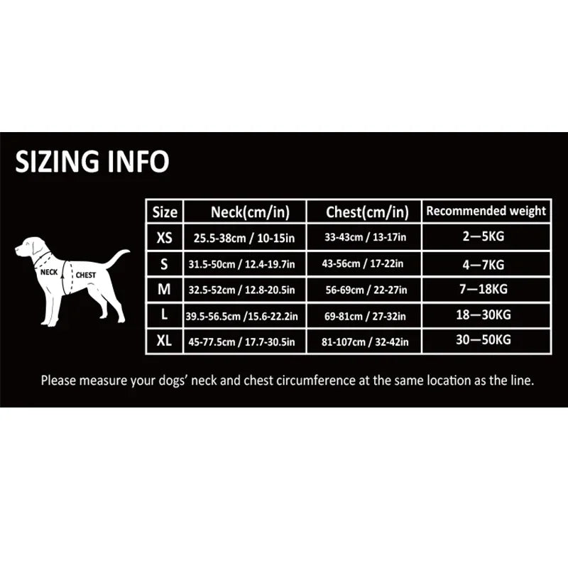 TrueLove Explosion-Proof Dog Harness Camouflage Reflective Nylon