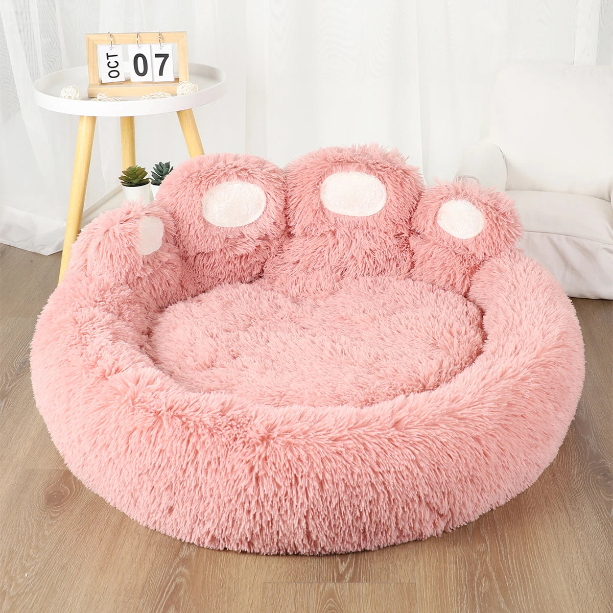 Winter Warm Fluffy Dog Bed For Pets Soft Kennel Mat