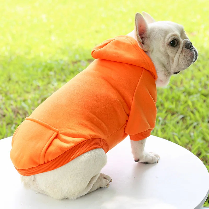Dog Winter Hooded Sweatshirt For Pets And Cats Warm Coat