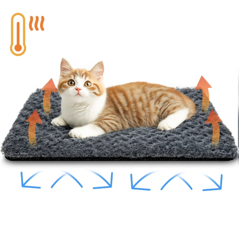 Self Heating Pet Pad For Cats And Dogs Washable Durable