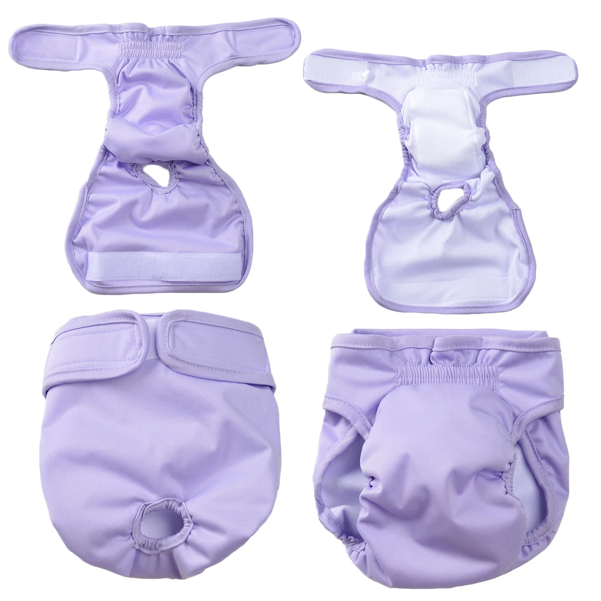 Washable Female Dog Diaper Adjustable Leakproof Reusable Panties For Dogs
