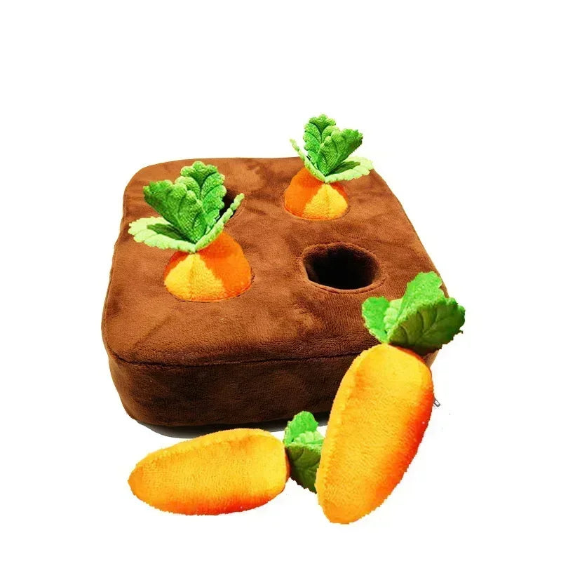 Innovative Snuffle Mat Dog Toys For Interactive Plush Carrot And Radish
