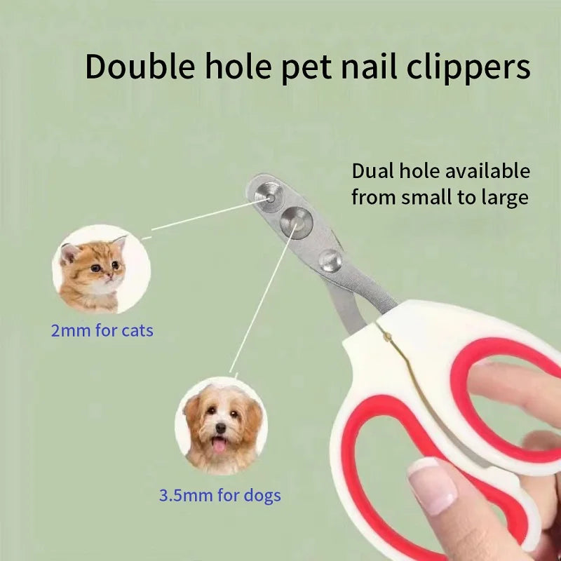 Professional Cat Nail Clippers Stainless Steel Pet Grooming Trimmer