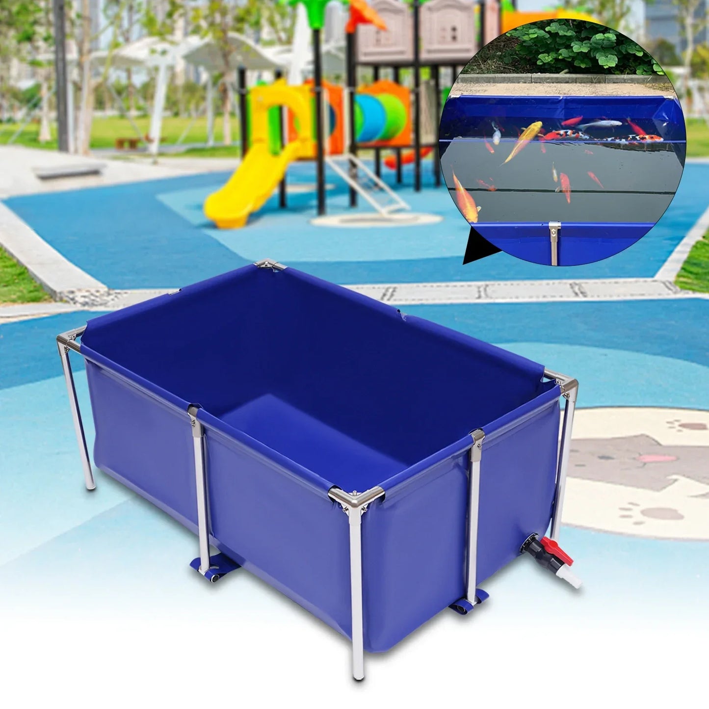 Hign-concerned Waterproof Canvas Fish Tank for Outdoor Ponds