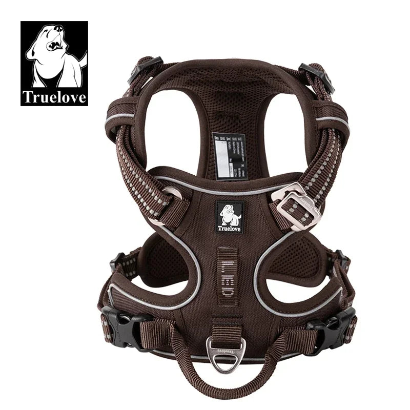 TrueLove Explosion-Proof Dog Harness Camouflage Reflective Nylon