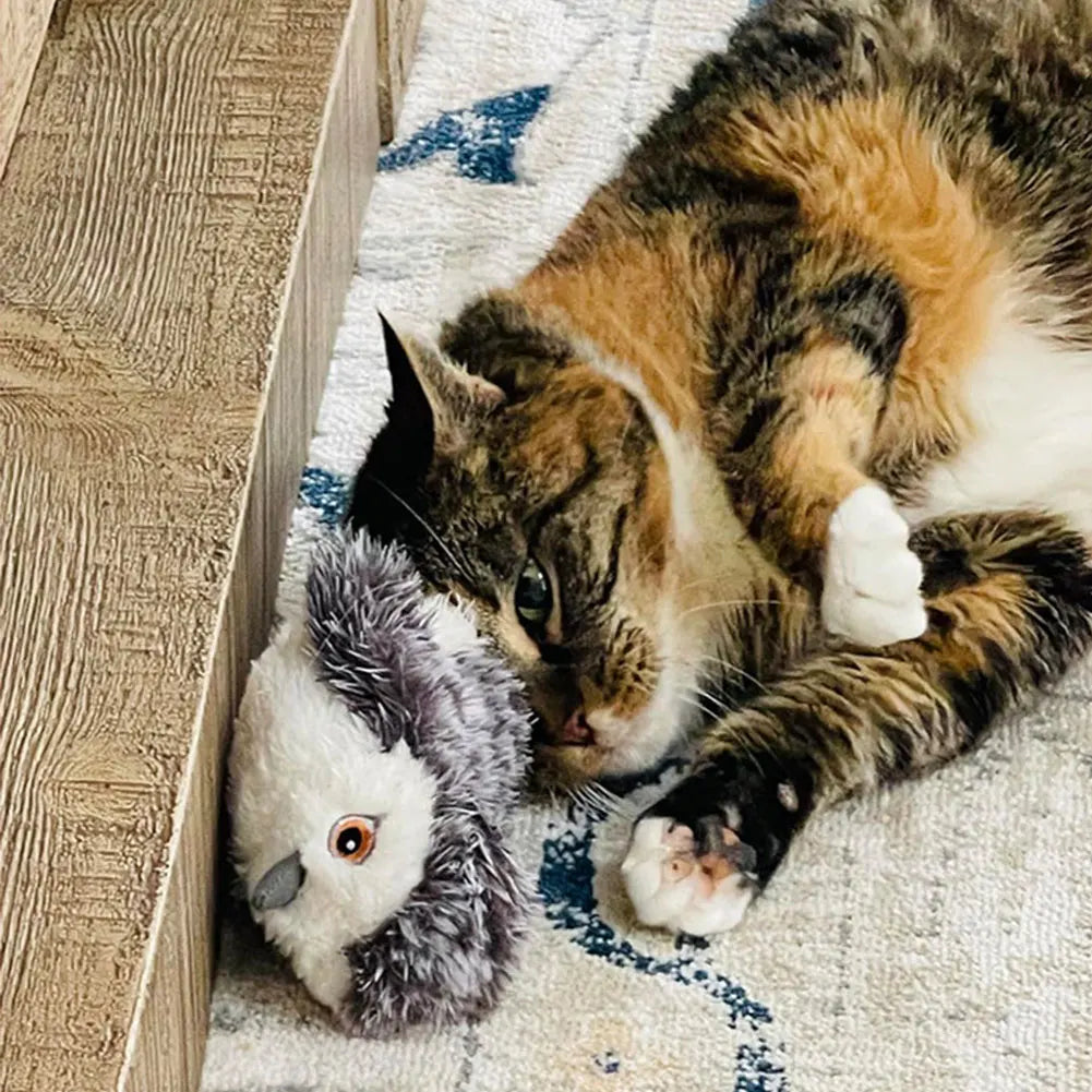 Shunmaii FlappingMechanism Wings Sparrow Toy Simulated Chirping Bird Indoor DomesticCat