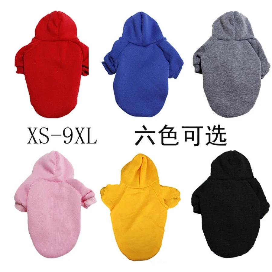 Winter Hooded Dog Sweatshirt For Small To Large Dogs