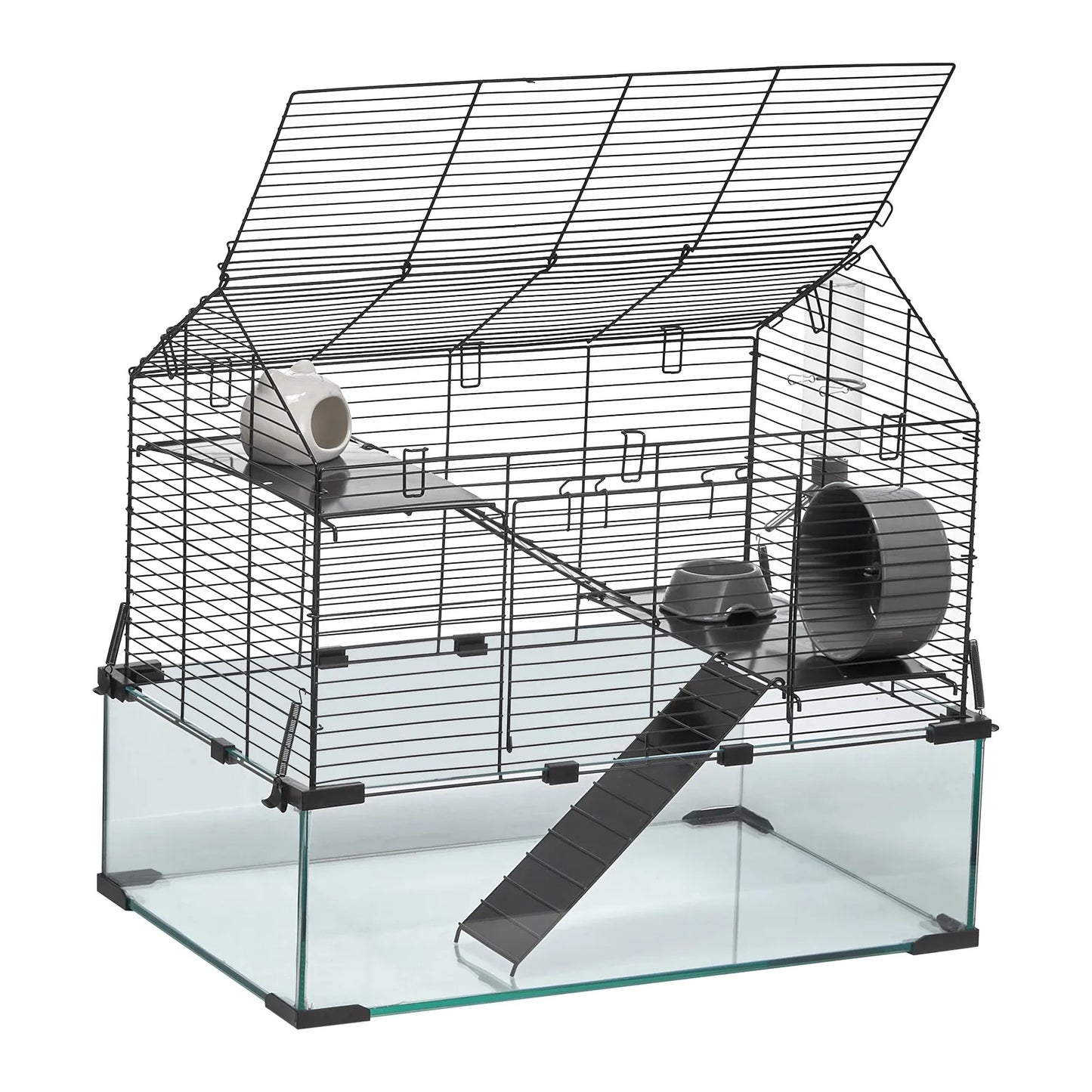 Hamster Cage Habitat Small Animal Enclosure For Gerbils Mice And Other Rodents Worldwide