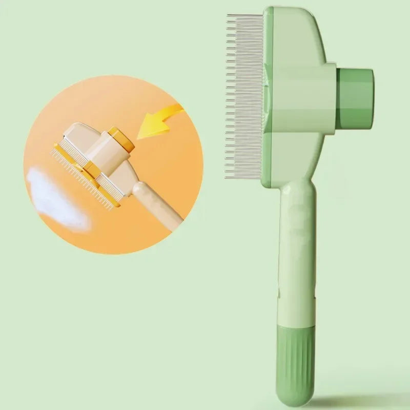 Self Cleaning Dog Comb One Button Pet Hair Remover Brush