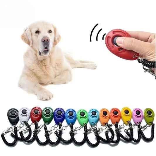 Dog Training Clicker with Adjustable Wrist Strap Key Chain