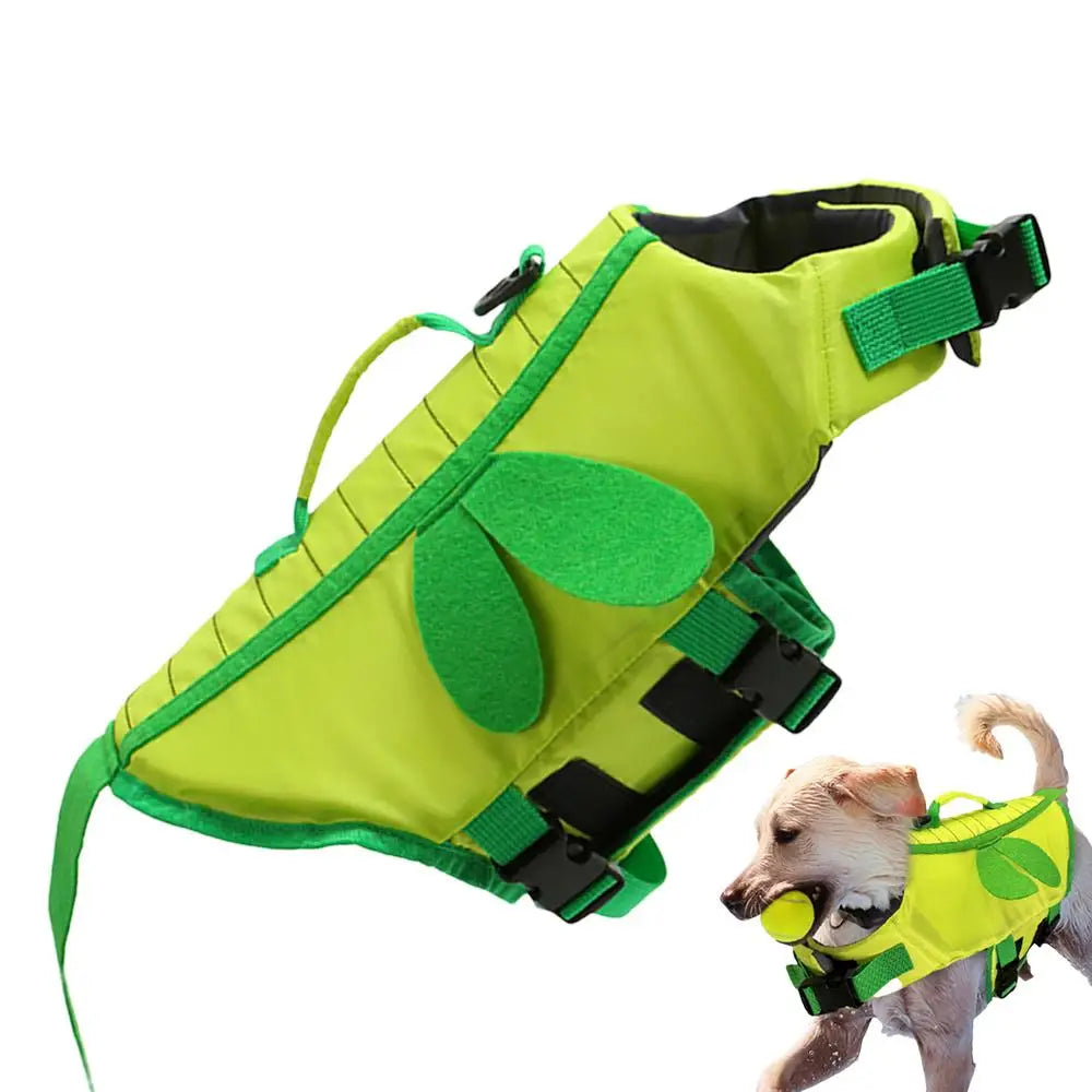 Dog Life Vest With Quick Release Handle Waterproof Ripstop