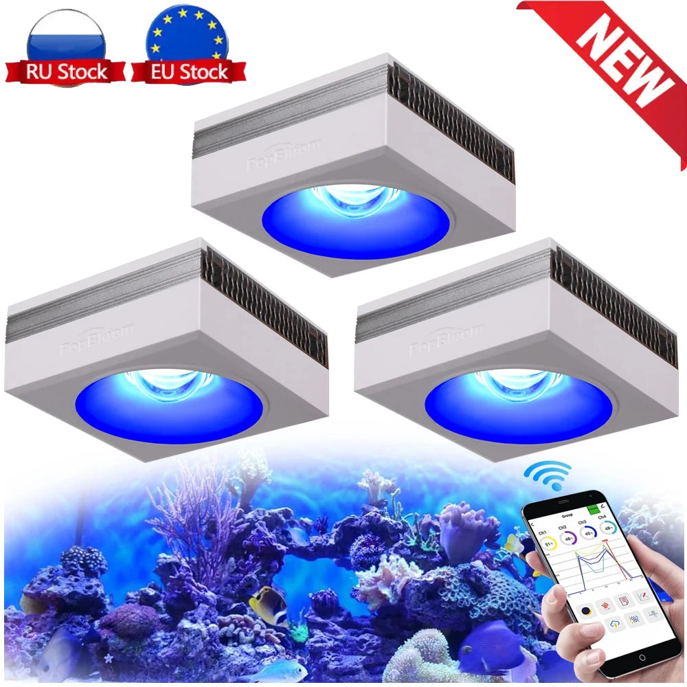 PopBloom RL90 WiFi 100W Aquarium LED Lighting Coral Reef