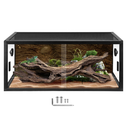 High-Concerned Climbing Pet Tank Front Opening Reptile Terrarium