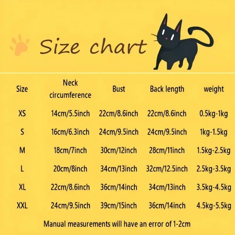 Hairless Cat Clothes Sphinx Warm Stretchy Vest For Pets