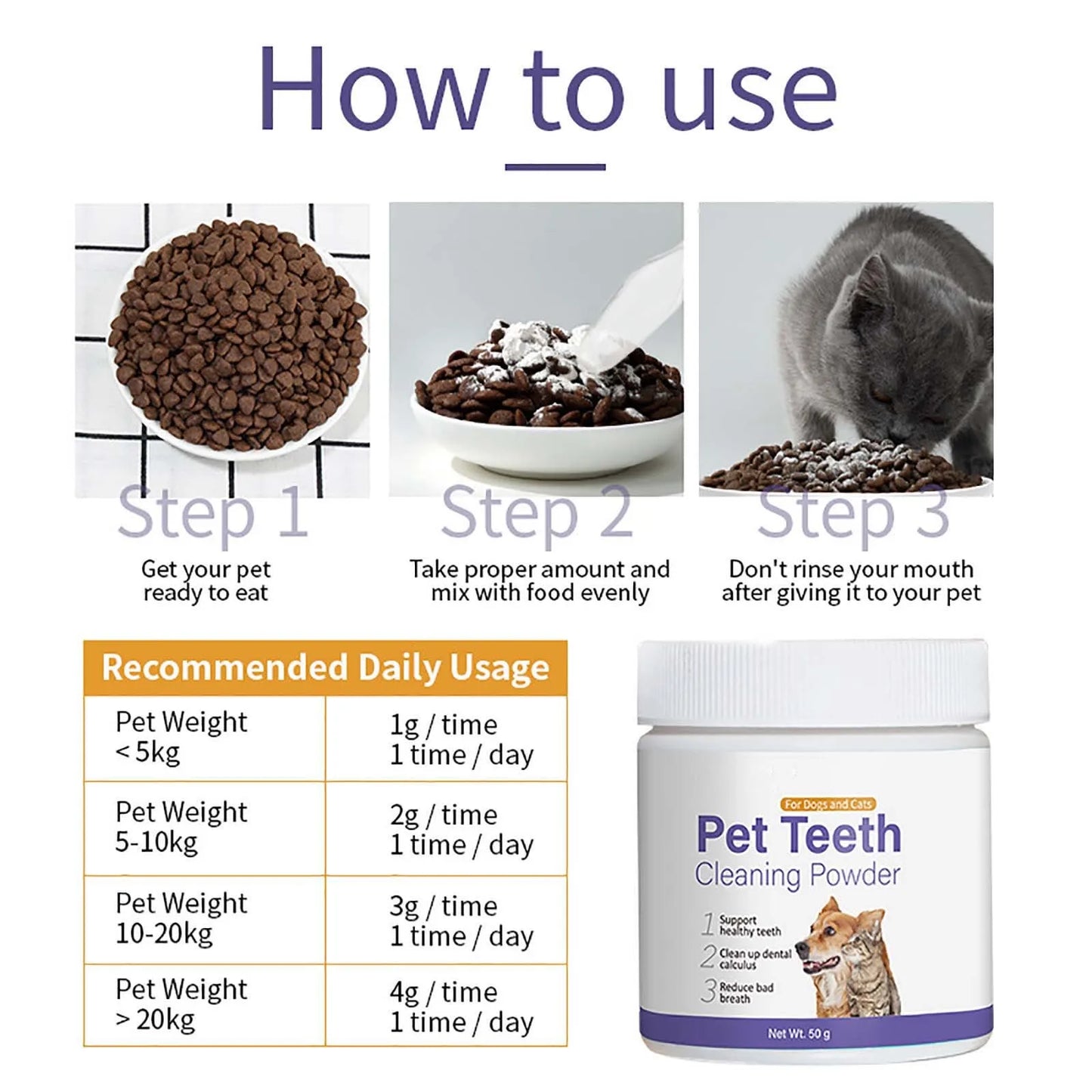 Pet Toothpaste For Cats And Dogs Oral Care Fresh Breath