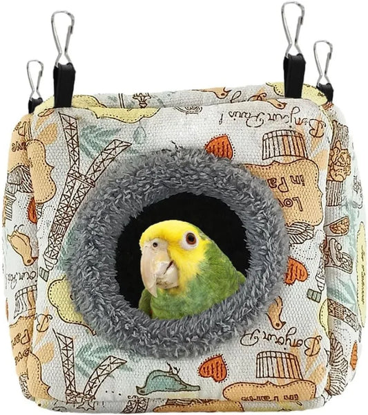 Zhejiang Plush Bird Nest Hammock Bed Hanging For Birds