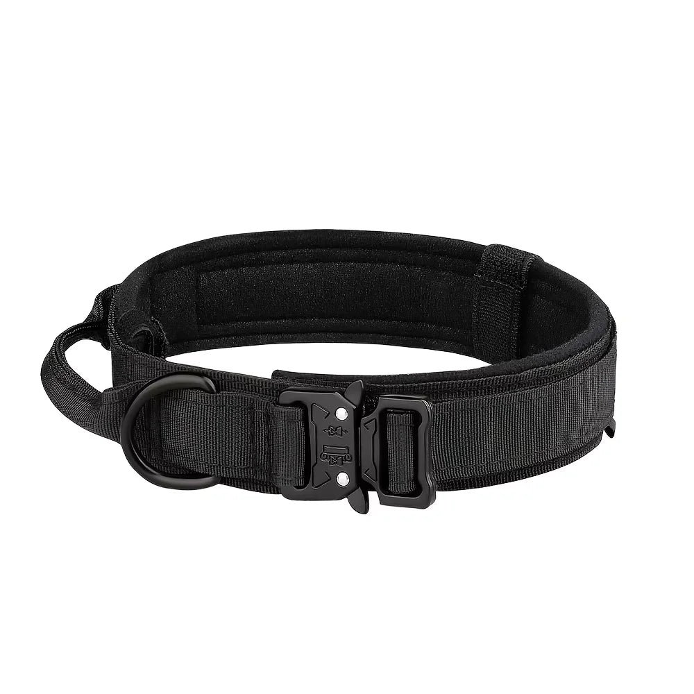 Adjustable Tactical Dog Collar And Leash Set Training Control Handle
