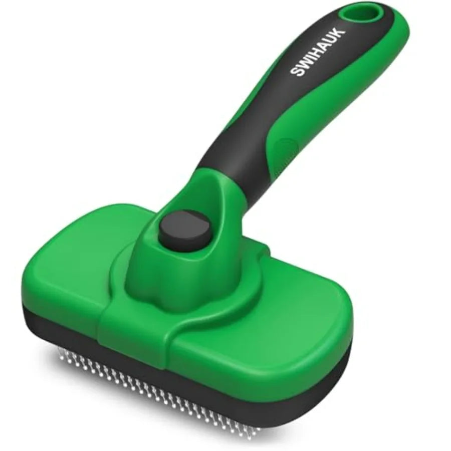 Self Cleaning Slicker Brush for Dogs and Cats Deshedding Grooming