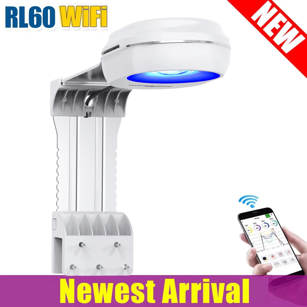 PopBloom WiFi Aquarium LED Light Full Spectrum Reef Tank