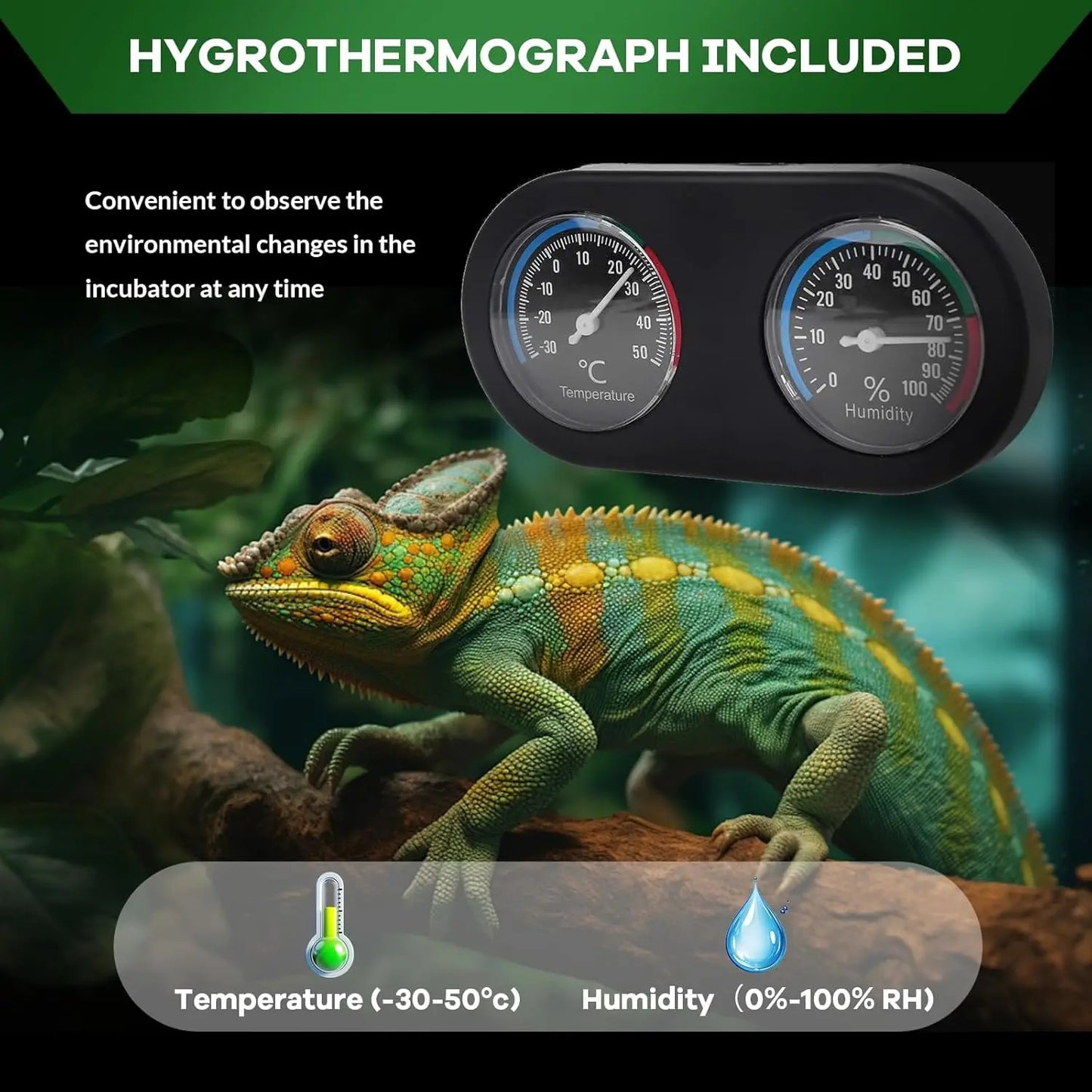 HiMISSH Reptile Glass Terrarium With Top And Side Screen VentilationSecurityFeatures