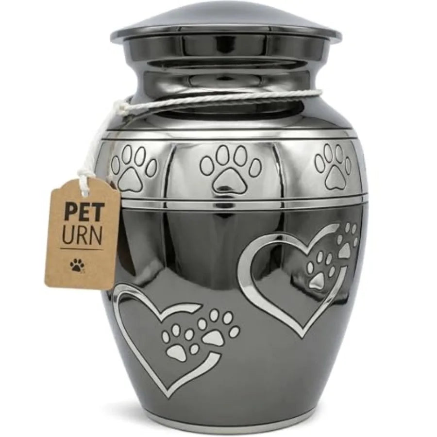 Pet Urn For Dogs Cremation Memorial With Paw Print Holds 55 Lbs